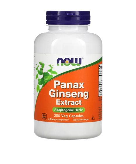 Extrato De Panax Ginseng Mg C Psulas Now Foods Fitoter Picos