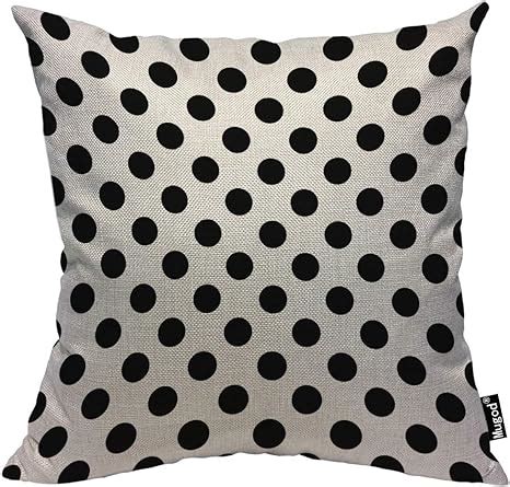 Amazon Mugod Polka Dots Throw Pillow Case Geometric Parallel