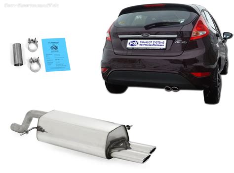 Fox Edelstahl Sportauspuff Ford Fiesta Mk Ja Inkl Sport L