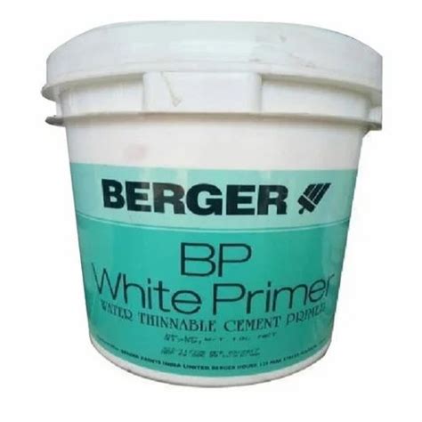 Berger BP White Primer 4 Litre At Rs 870 In New Delhi ID 27148158062