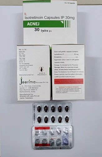 Acnej Isotretinoin Capsules 30mg Packaging Type Strips At Rs 140