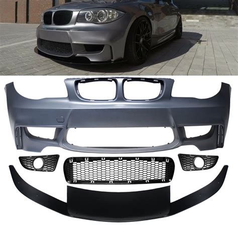 Sport EVO Stoßstange vorne Frontspoiler Lippe passt für BMW 1er E81 E82