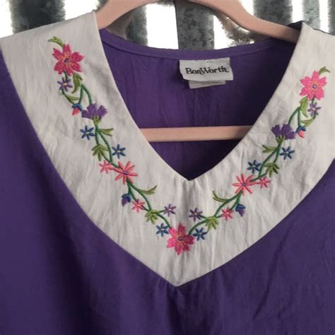 Bonworth Tops Vintage Bonworth Purple Floral Top Poshmark