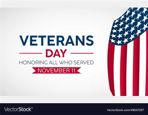 Veterans day tribute with american flag saluting Vector Image