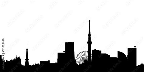 Tokyo silhouette black. Tokyo Silhouette illustration. City silhouette ...