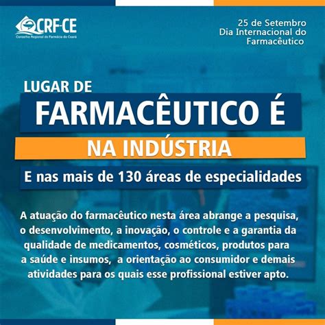 Lugar De Farmac Utico Na Ind Stria E Nas Mais De Reas De