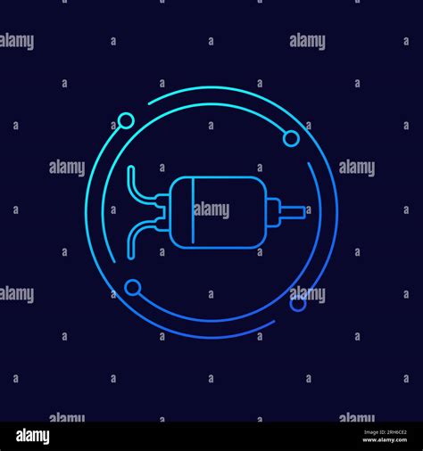 Dc Motor Icon Linear Design Stock Vector Image And Art Alamy