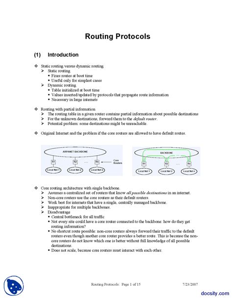 Routing Computer Networks Lecture Slides Slides Computer Networks