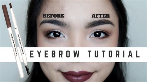 EYEBROW TUTORIAL FOR BEGINNERS Careline Best Brow Liner Review YouTube