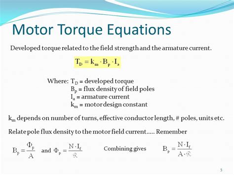 Torque Equation Of Dc Motor Armature Torque Shaft Torque 55 Off