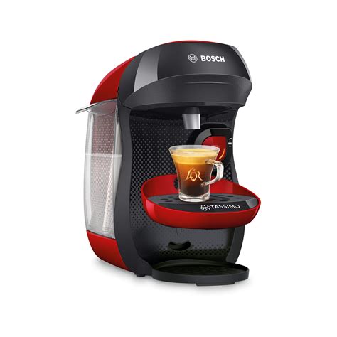 Tassimo By Bosch Happy Pod Coffee Machine Red And Black Tas1003gb Appliances Direct