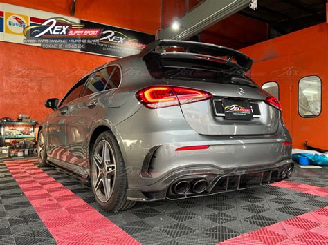 Hatchback A Class W177 A200 A250 A35 A45s Rear Diffuser Rz Carbon Rexsupersport Specializes