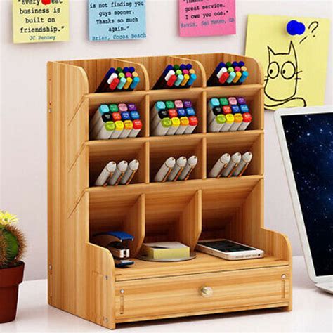 B Ro Schreibtisch Organizer Stiftehalter Holz Kaufland De