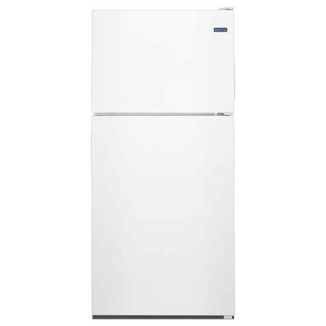 Maytag 21 Cu Ft Top Freezer Refrigerator In White Mrt311fffh The