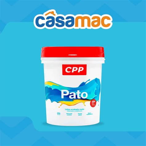 PATO LÁTEX ACABADO MATE CPP DE 4 GL CASAMAC