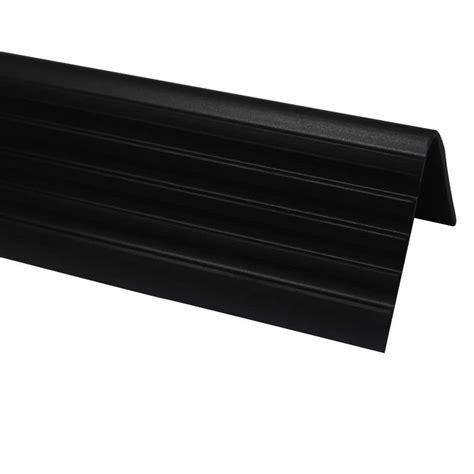 Shur Trim Vinyl Stair Nosing Rubber Black 1 7 8 In X 3 Ft Canadian