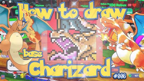 How To Draw Charizard 1st Edition Starving Artist Roblox Youtube