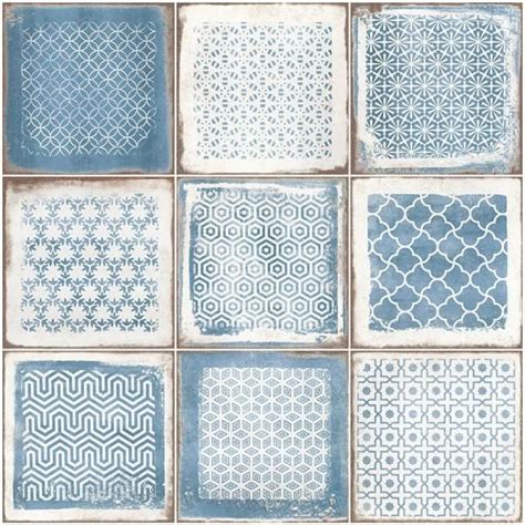 Ivy Hill Tile Santa Fe Deco Blue In X In Matte Porcelain