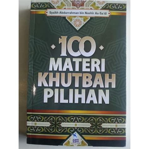 Buku 100 Materi Khutbah Pilihan Lazada Indonesia