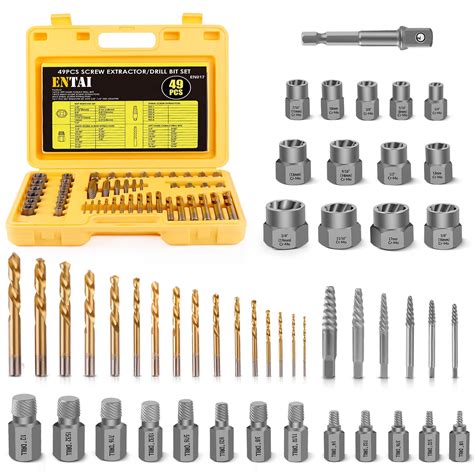 Buy ENTAI 49 Piece Bolt Extractor Screw Extractor Set With 13 Piece