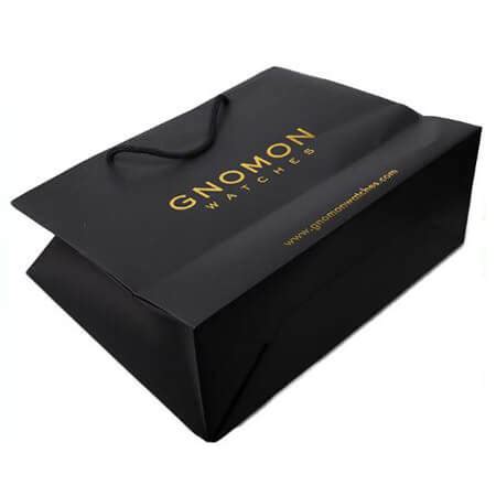 Luxury Hot Stamping Gold Foil Paper Bag Professional Custom Reusable Bags Supplier