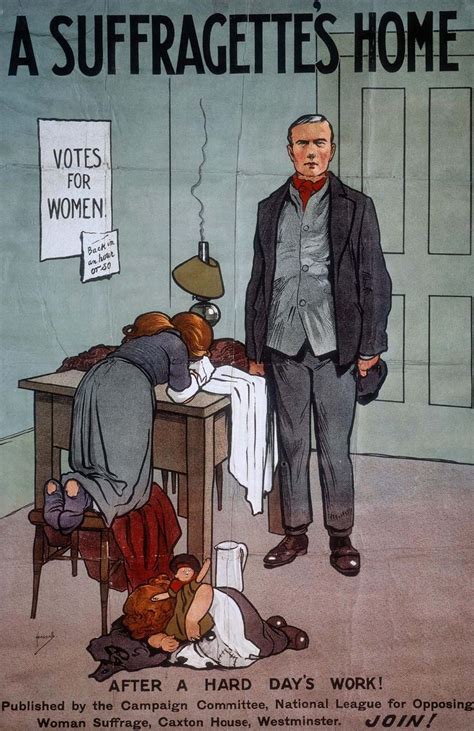 Propaganda posters from the campaign against women's suffrage, 1900-1913 - Rare Historical Photos