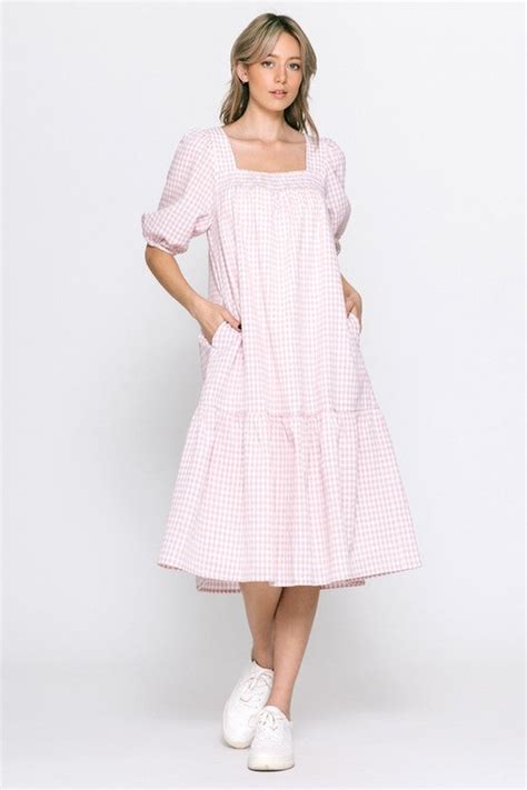 Pink Gingham Dresses Editorialist