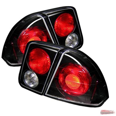 Purchase 01 05 Honda Civic 4Dr Jdm Black Altezza Style Tail Lights Rear