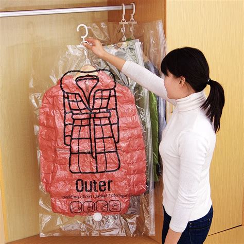 Vacuum Sealed Closet Space Saver Bag With Hanger Searchfindorder