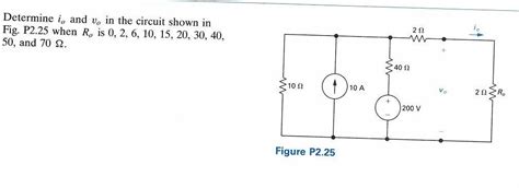 Solved Determine Io And Vo In The Circuit Shown In Fig Chegg