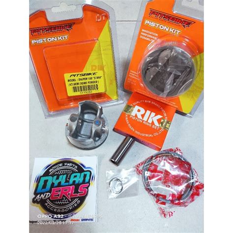 Pitsbike Forged Piston Kit 57mm 59mm V3 For Sniper 150 Shopee Philippines