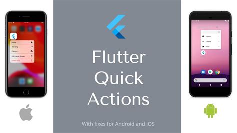 Flutter Quick Actions App Shortcuts In Flutter Fix For Android