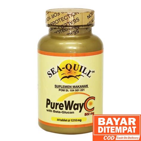 Jual Sea Quill Pureway C 500 Mg Vitamin C 500 Mg Daya Tahan Tubuh