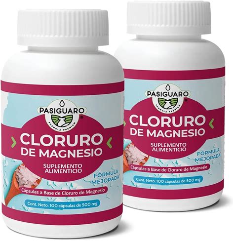 PASIGUARO CLORURO DE MAGNESIO SUPER CAP Suplemento Alimenticio Con