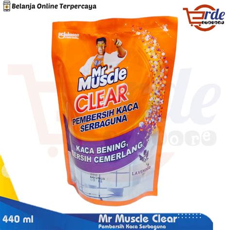 Jual Mr Muscle Clear Pembersih Kaca Serbaguna Refill 440 Ml Shopee