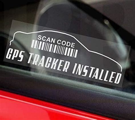 Platinum Place 5 X Gps Tracking Device Security Window Stickers Outline