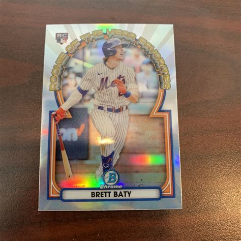 Bowman Chrome Rookie Of The Year Favorites Brett Baty Royf Rc