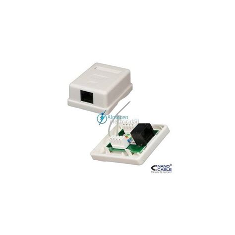 Roseta Superficie Rj45 1 Toma Cat5e Utp Blanco 10211001