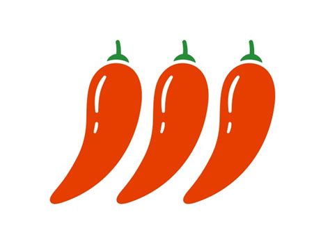 Colorful Whole And Half Red Hot Chili Pepper Vector Image