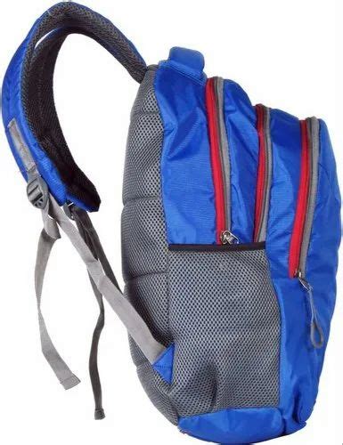 Blue Polyester Laptop Backpacks Number Of Compartments 3 Compartments