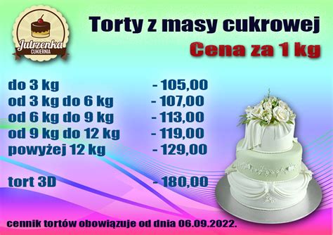 Cennik Cukiernia Jutrzenka Cukiernia Gorz W Wlkp Lubuskie Torty