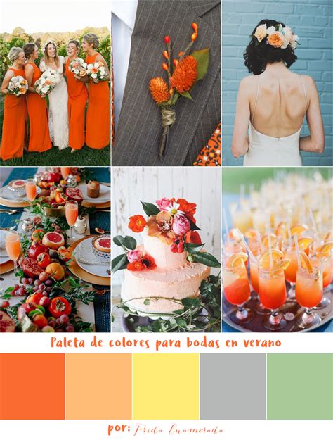 Paletas De Colores Para Bodas En Verano Frida Enamorada