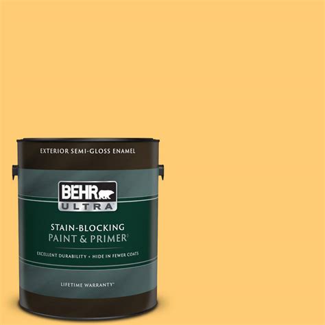 Behr Ultra Gal B Spiced Butternut Semi Gloss Enamel Exterior