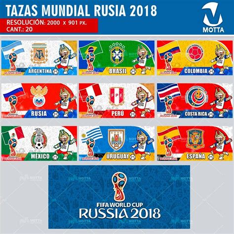 Sublimation Templates World Cup Fifa Russia 2018 Copa Mundial Fifa