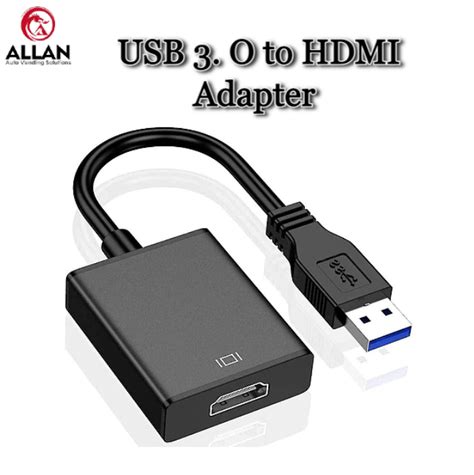 Allan USB to HDMI Adapter, USB 3.0 to HDMI Cable Multi-Display Video ...