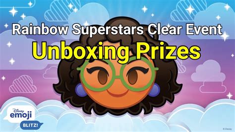 Rainbow Superstars Clear Event Prizes 092023 Disney Emoji Blitz Youtube