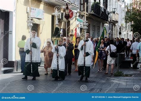 Procession In El Puerto De Santa Mar A Cadiz Editorial Photo