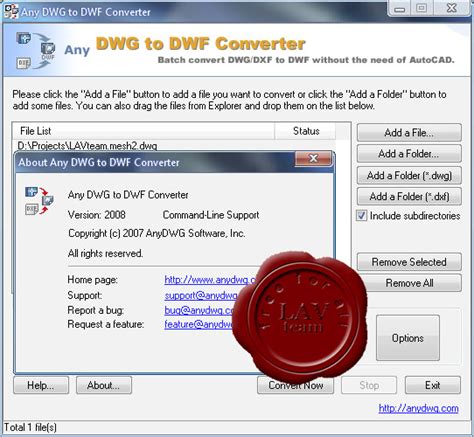 Anydwg Dwg To Dwf Converter V Lavteam