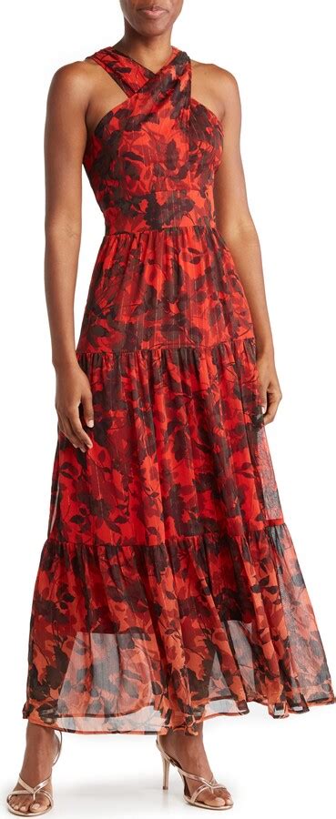 Dr By Daniel Rainn Floral Tiered V Neck Maxi Dress Shopstyle