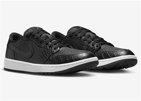 Air Jordan 1 Low Golf Black Croc Kaufen Dd9315 003 Heat Mvmnt